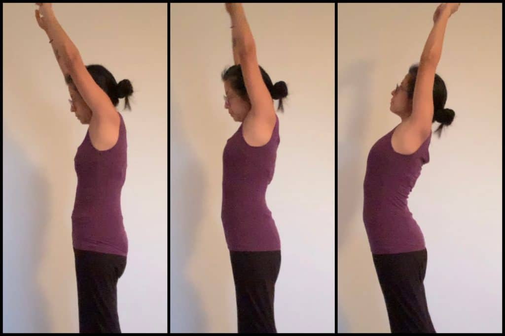 Overhead Back Stretch. Exercise for your Voice